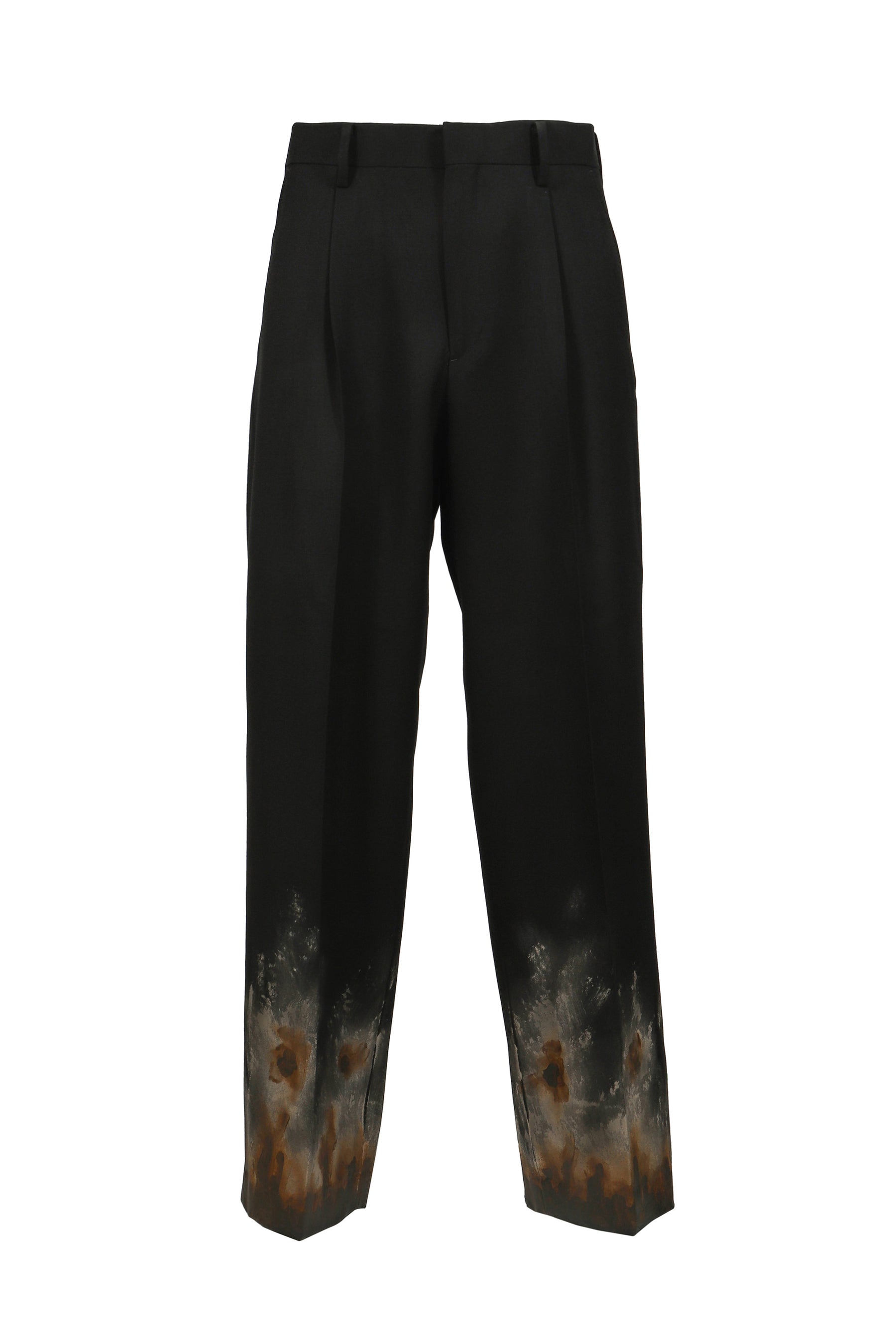 doublet MUD-HAND-PAINTED TAILORED TROUSER / BLK