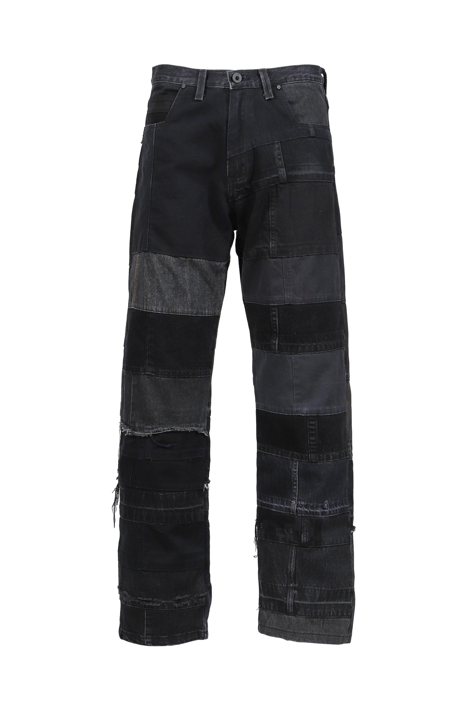 WIDE LEG DENIM HEM / BLK