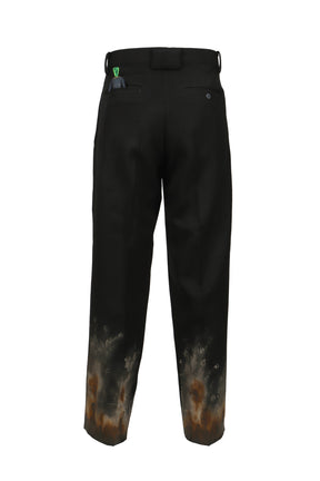 doublet MUD-HAND-PAINTED TAILORED TROUSER / BLK