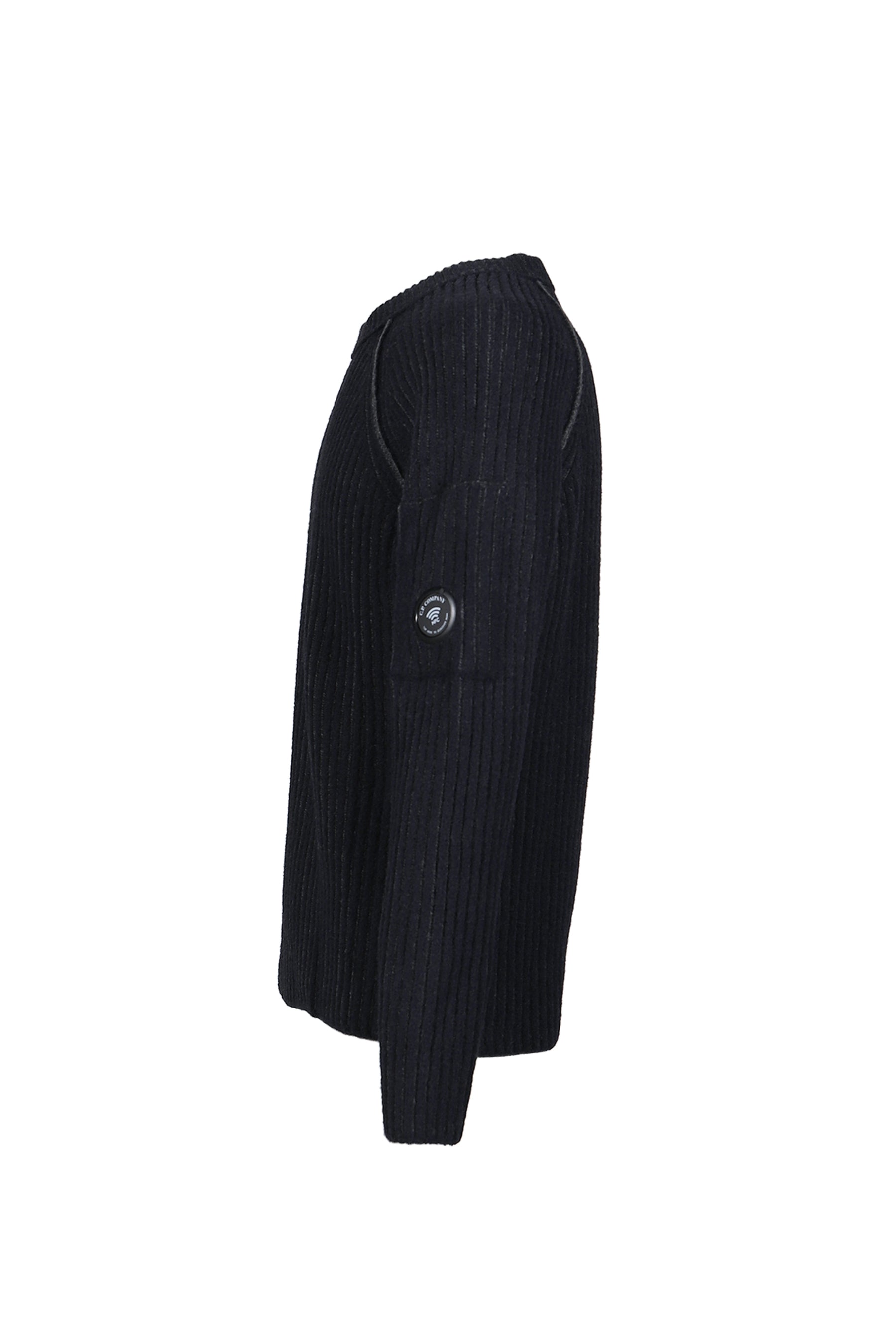 KN CREW NECK IN FLEECE KNIT / DARK SHADOW