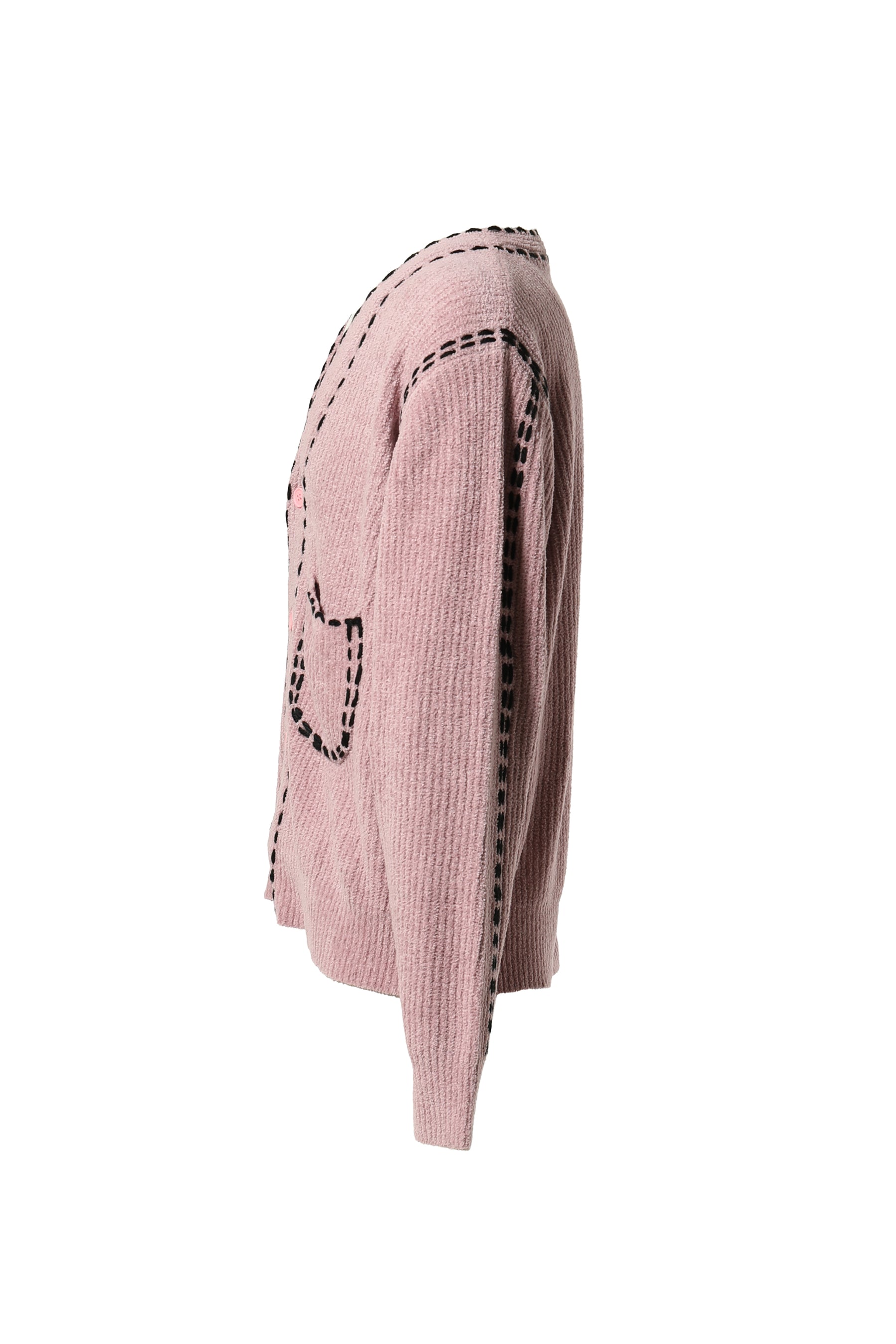 PHINGERIN FW23 PG1 CARDIGAN / MOS PINK -NUBIAN