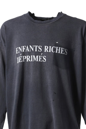 CLASSIC LOGO LS T-SHIRT / WASHED BLK