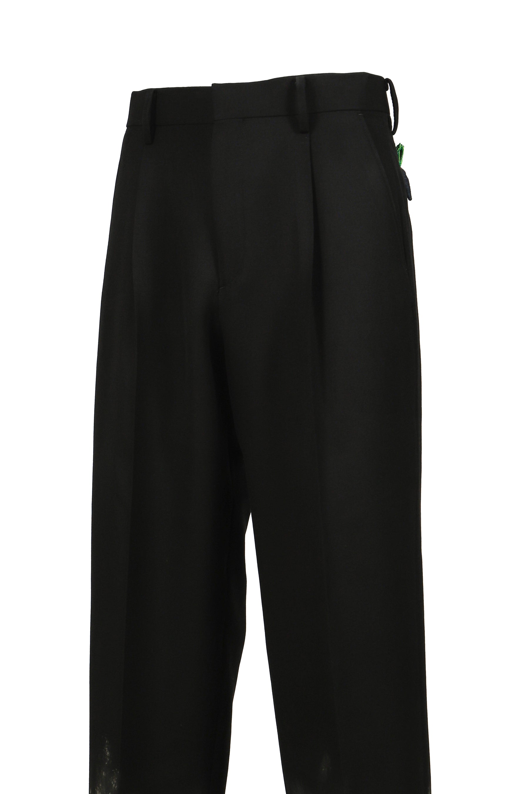 doublet MUD-HAND-PAINTED TAILORED TROUSER / BLK