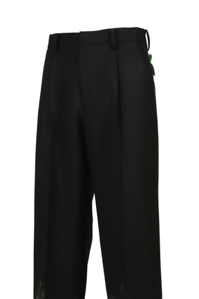 doublet MUD-HAND-PAINTED TAILORED TROUSER / BLK