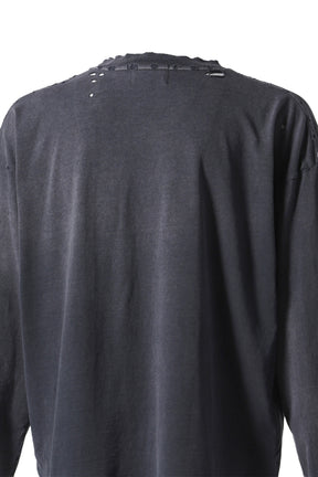 CLASSIC LOGO LS T-SHIRT / WASHED BLK