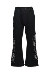 EMBROIDERY SWEAT PANTS / BLK