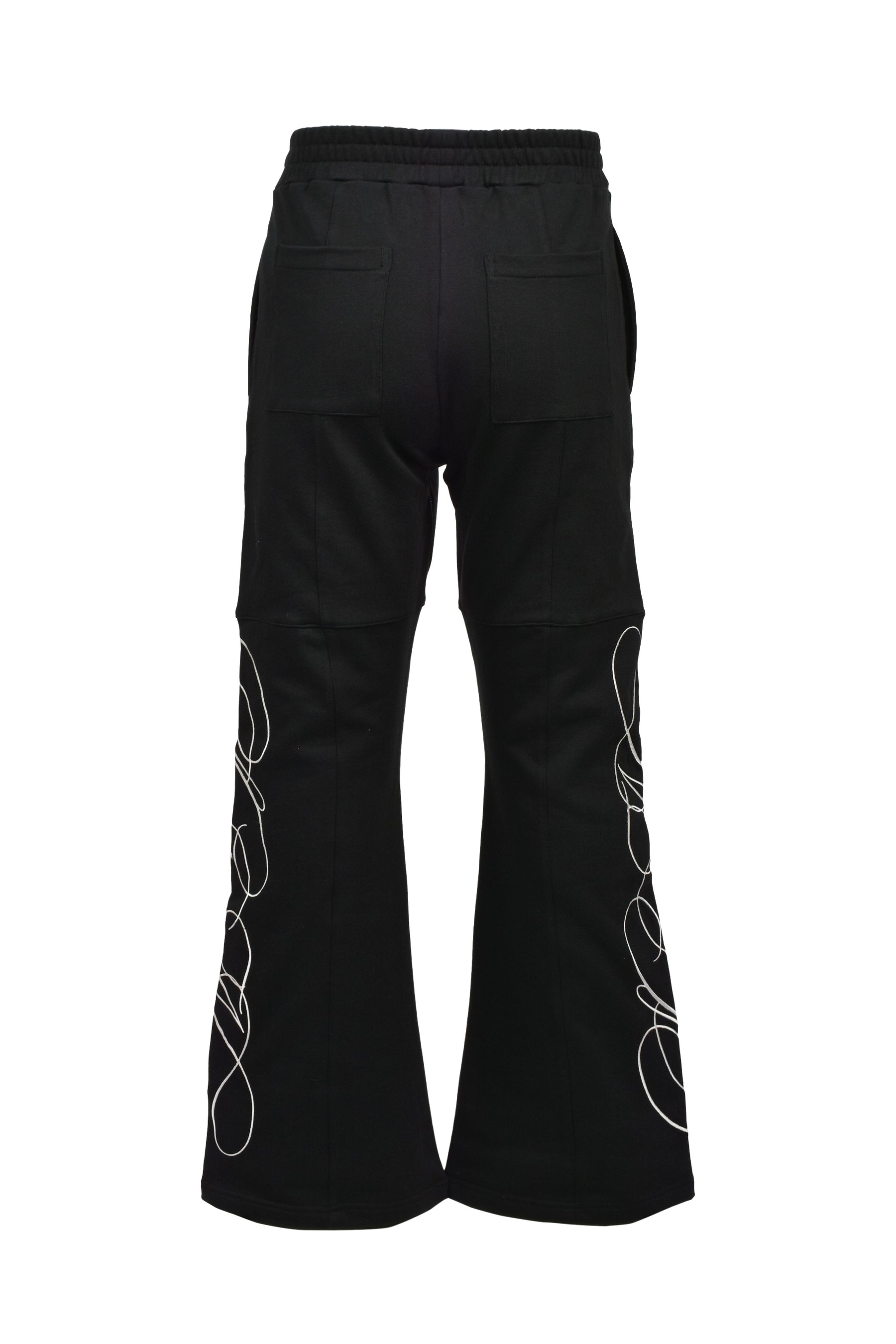 EMBROIDERY SWEAT PANTS / BLK