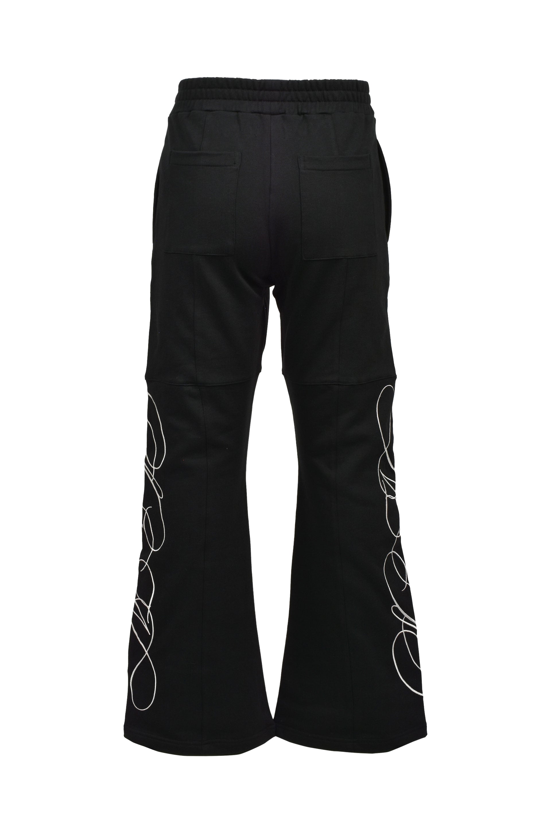 EMBROIDERY SWEAT PANTS / BLK