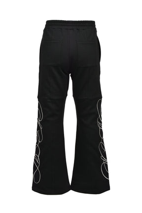 EMBROIDERY SWEAT PANTS / BLK