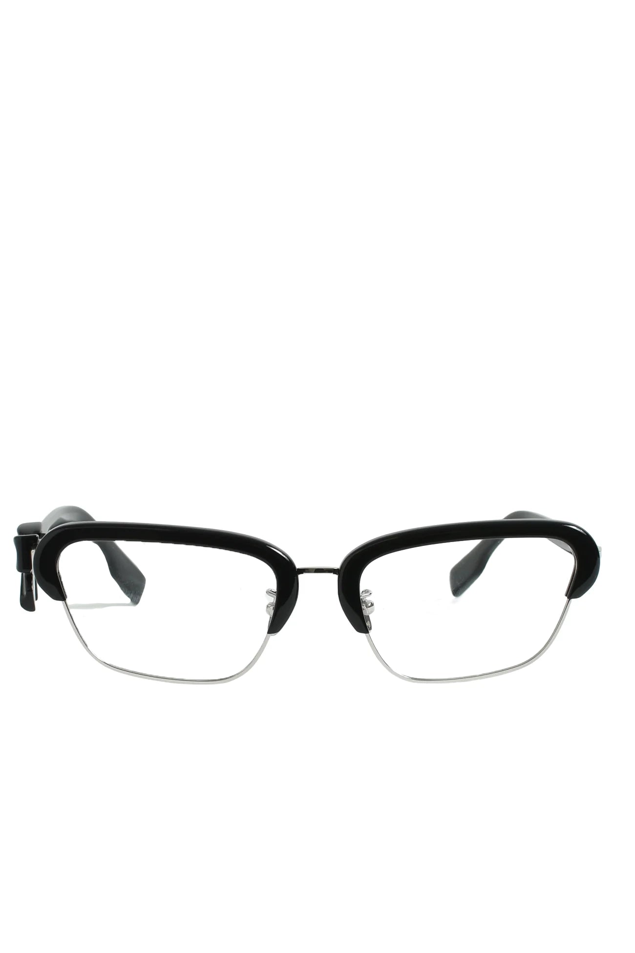 BOW-ADORNED TEMPLE GLASSES / BLK