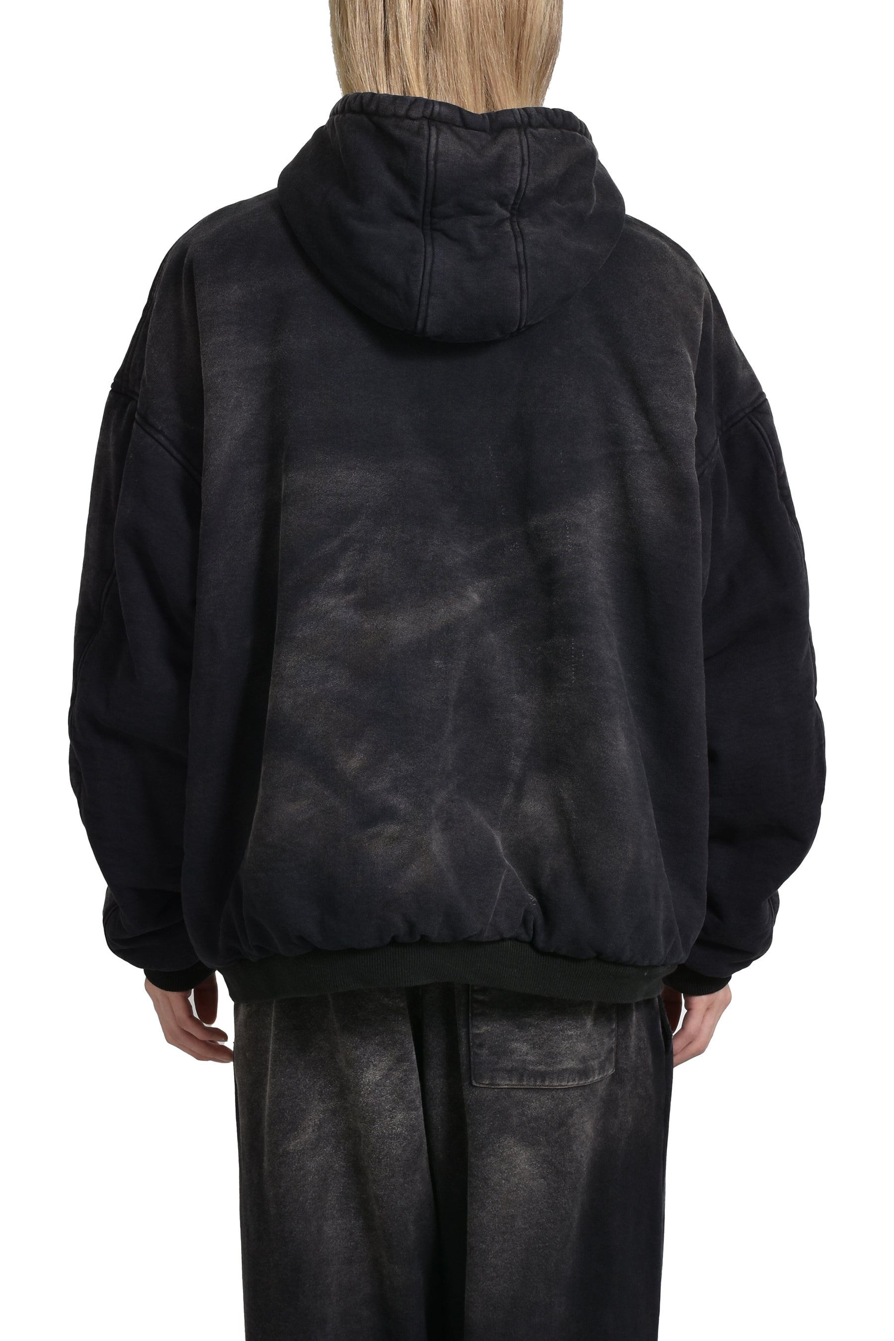 REVERSIBLE HOODIED BLOUSON / BLK