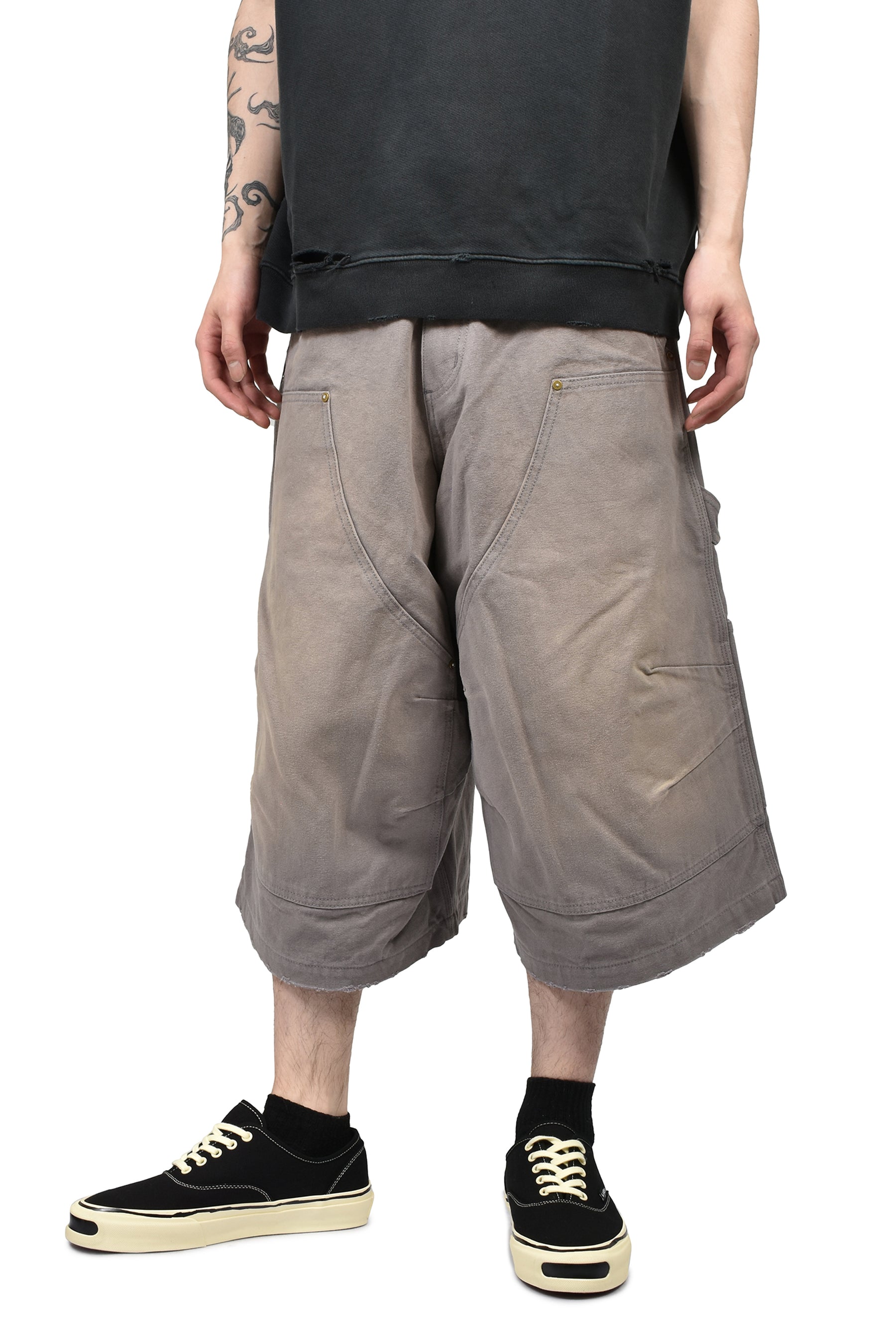 STOCKTON DBL KNEE SHORT / CONCRETE