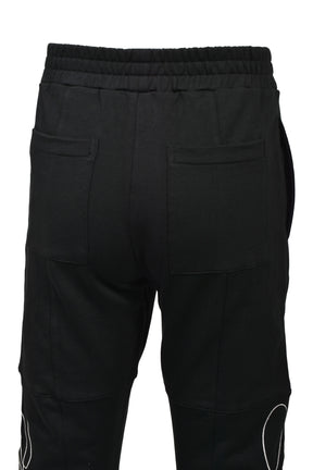 EMBROIDERY SWEAT PANTS / BLK