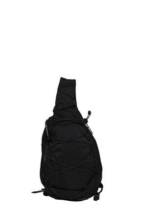 NYLON B CROSSBODY BACKPACK / BLK