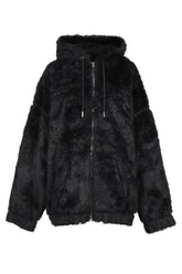 POLAR BEAR ZIP-UP HOODIE / BLK