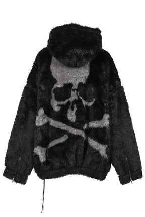 POLAR BEAR ZIP-UP HOODIE / BLK