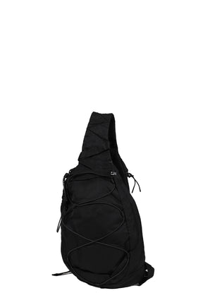 NYLON B CROSSBODY BACKPACK / BLK