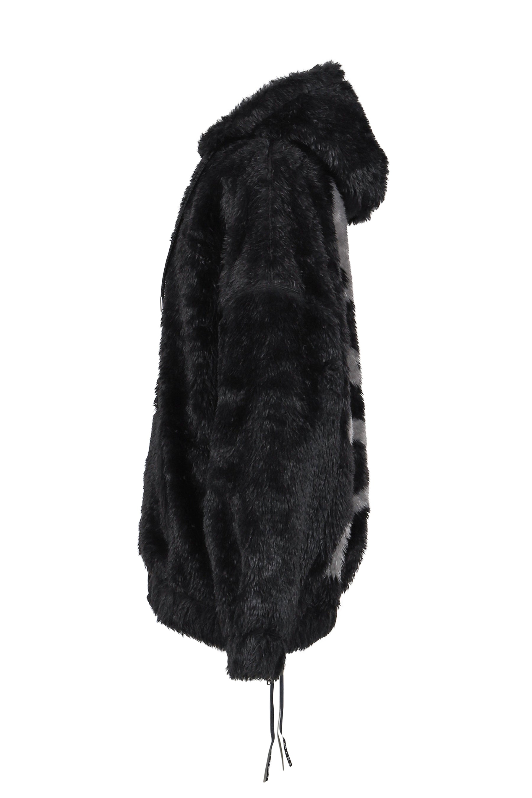 mastermind JAPAN FW25 POLAR BEAR ZIP-UP HOODIE / BLACK - NUBIAN