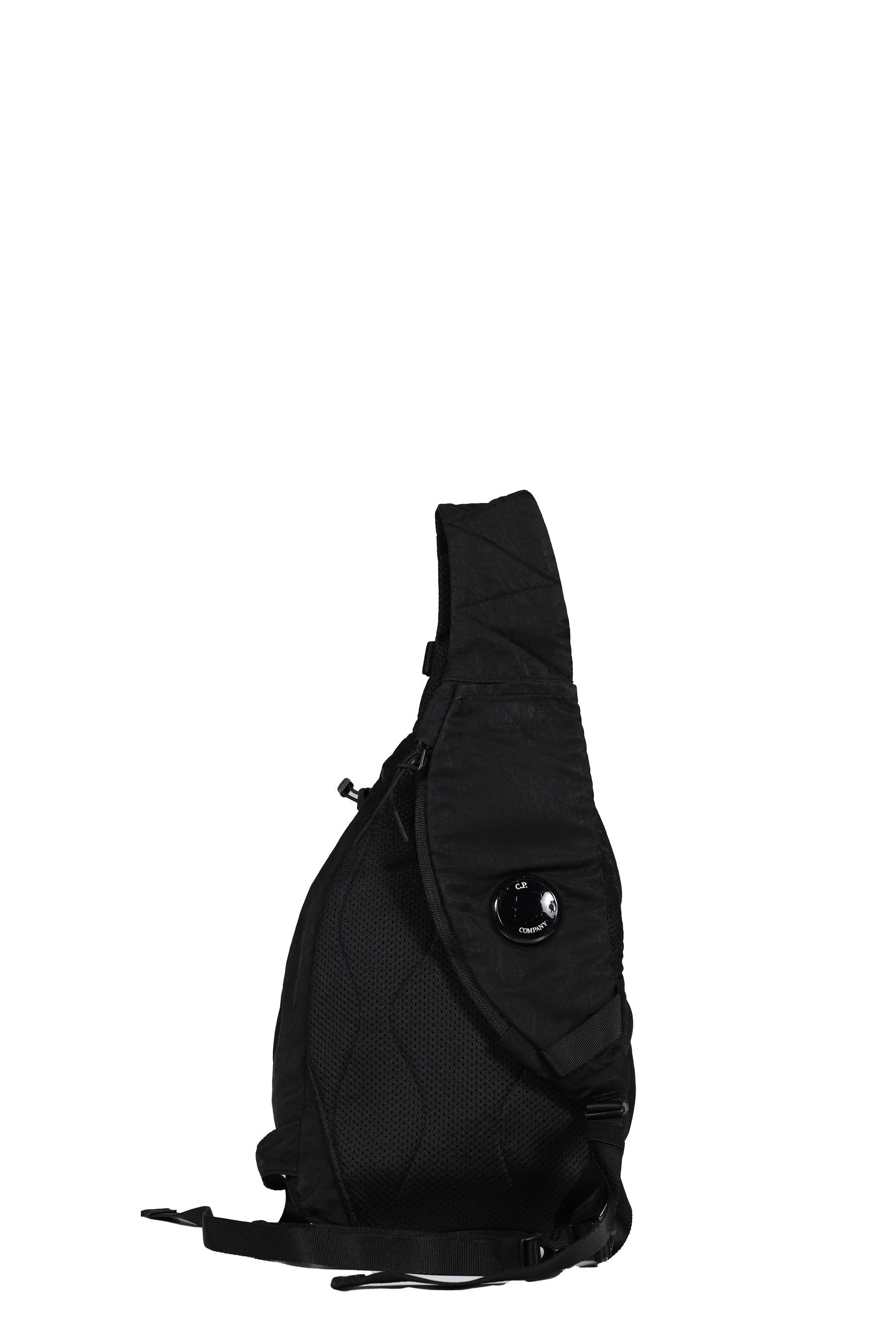NYLON B CROSSBODY BACKPACK / BLK