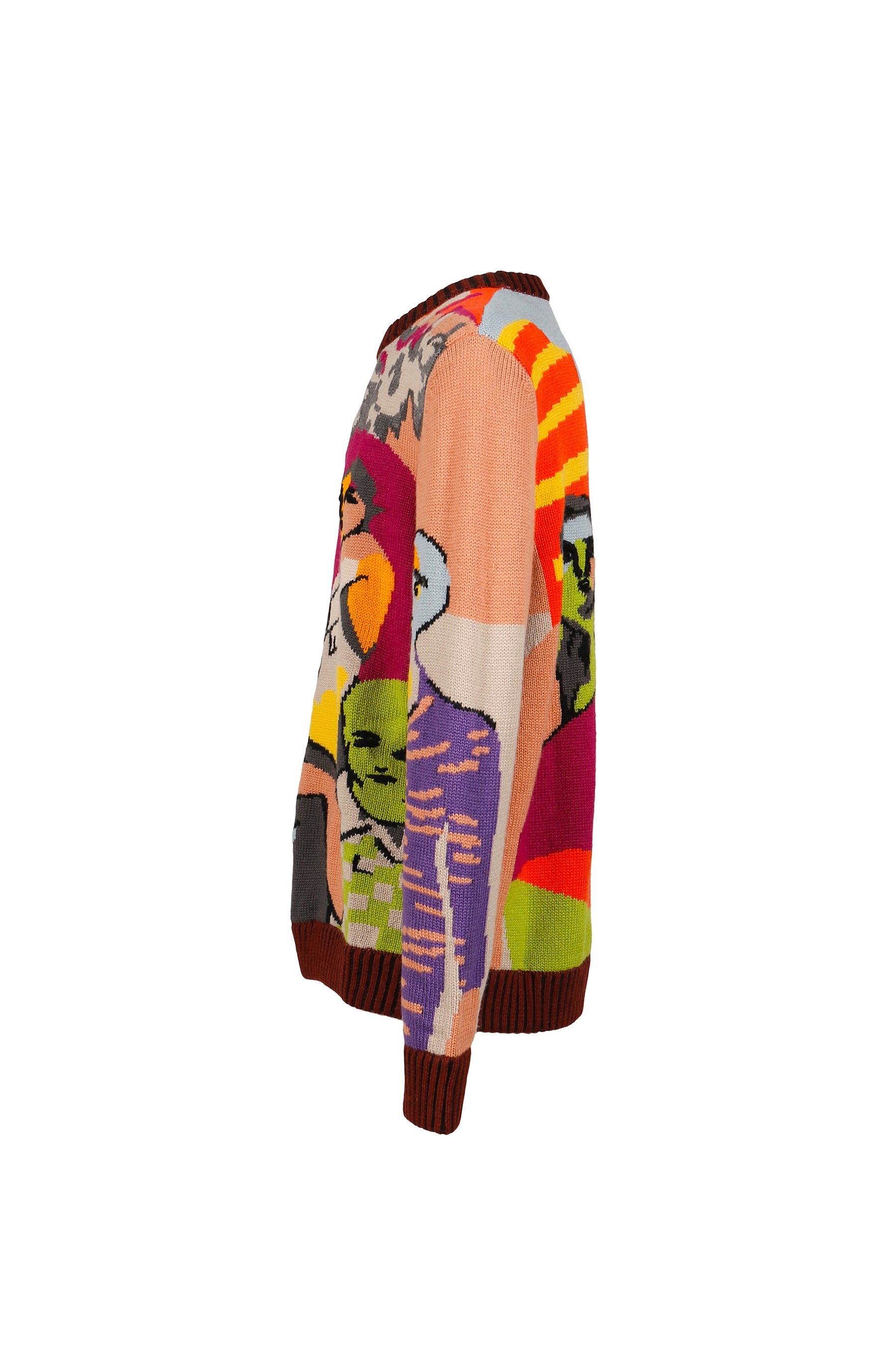 TWO STEP HAND EMBRIODERD SWEATER / MULTI