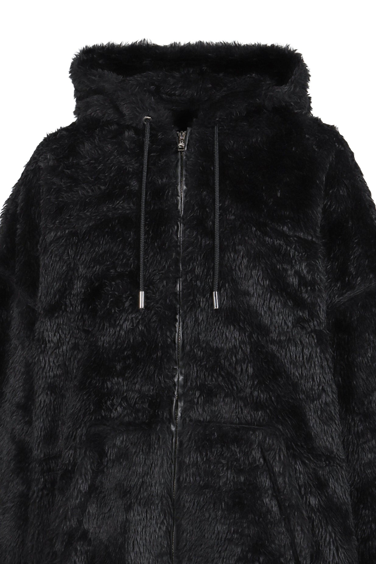 mastermind JAPAN FW25 POLAR BEAR ZIP-UP HOODIE / BLACK - NUBIAN