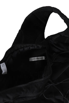 NYLON B CROSSBODY BACKPACK / BLK