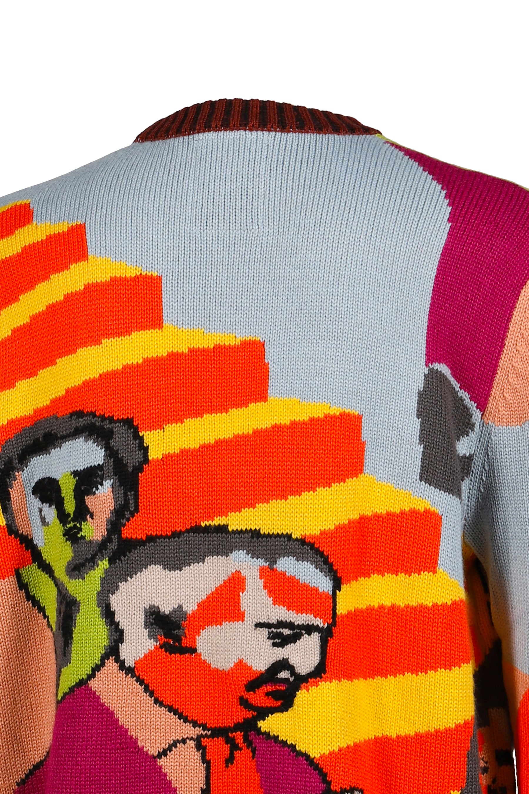 TWO STEP HAND EMBRIODERD SWEATER / MULTI