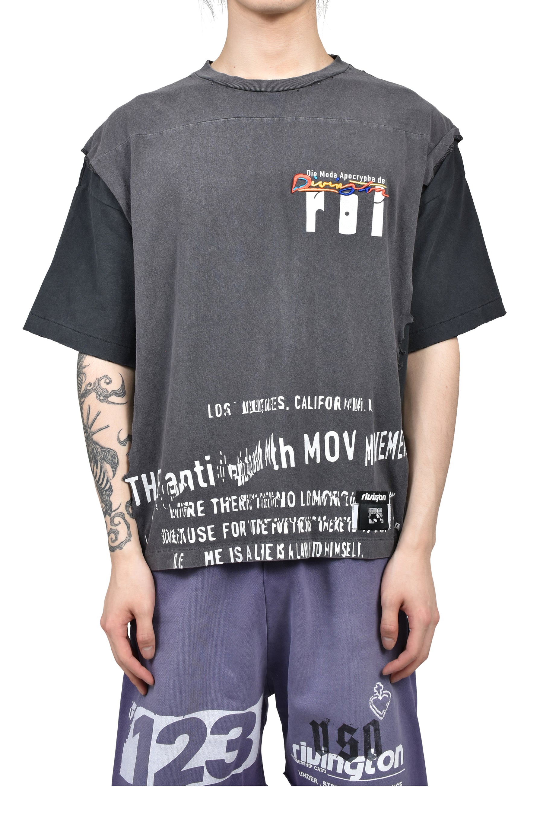 MODA APOCRYPHA QUAD TEE / BLK