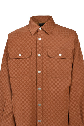 FAUX SUEDE NEW RICH SHIRT / BRW