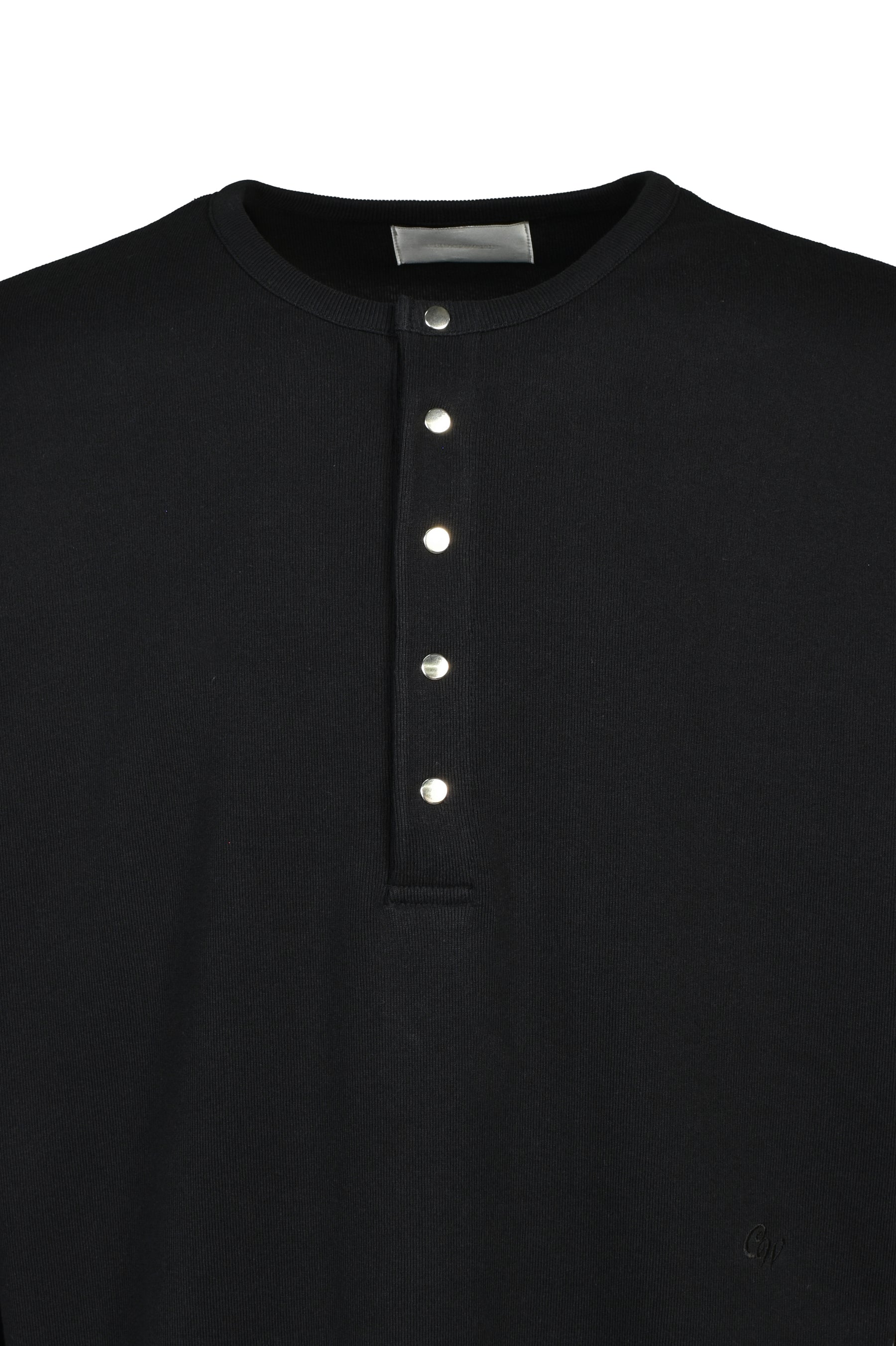 SOFT RIB HENLEY / BLK