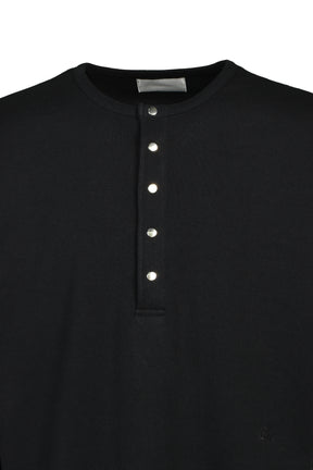 SOFT RIB HENLEY / BLK
