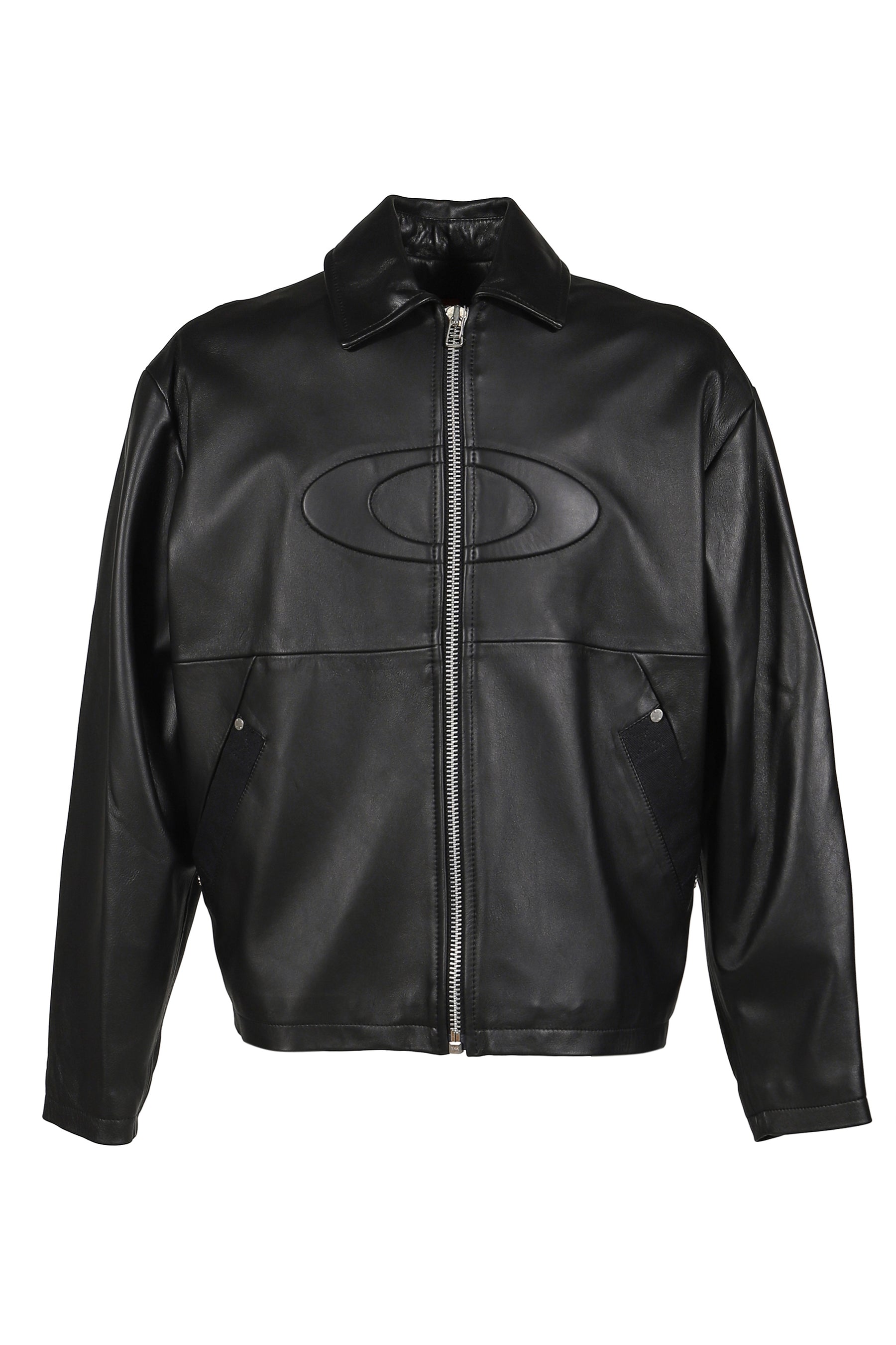 LEATHER JACKET / BLK