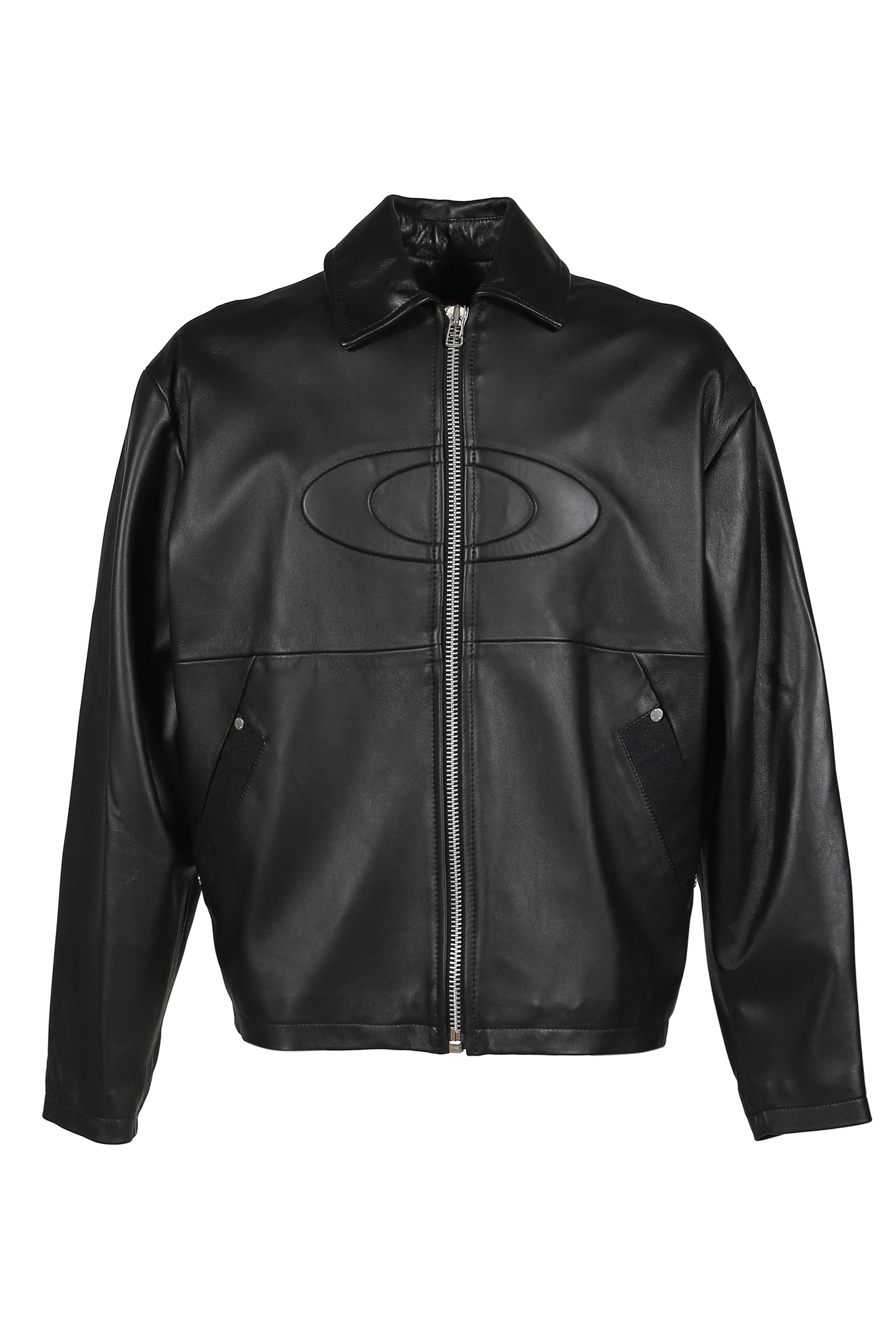 LEATHER JACKET / BLK