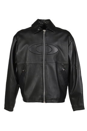 LEATHER JACKET / BLK