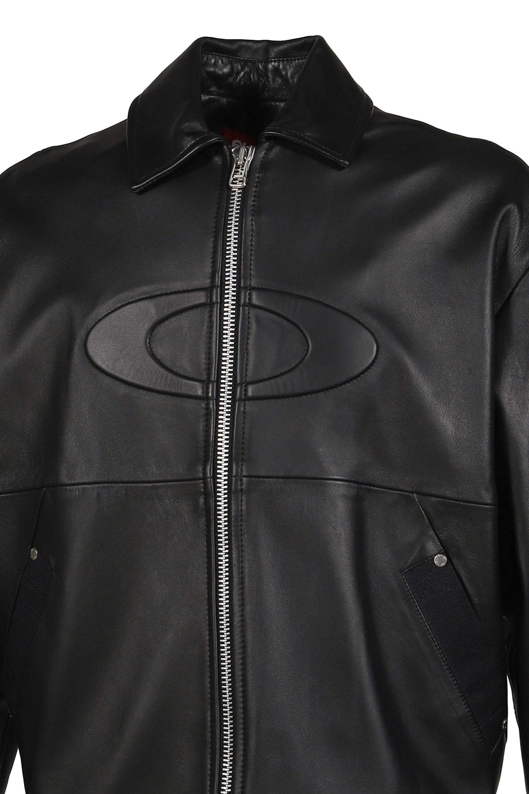 LEATHER JACKET / BLK