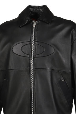 LEATHER JACKET / BLK