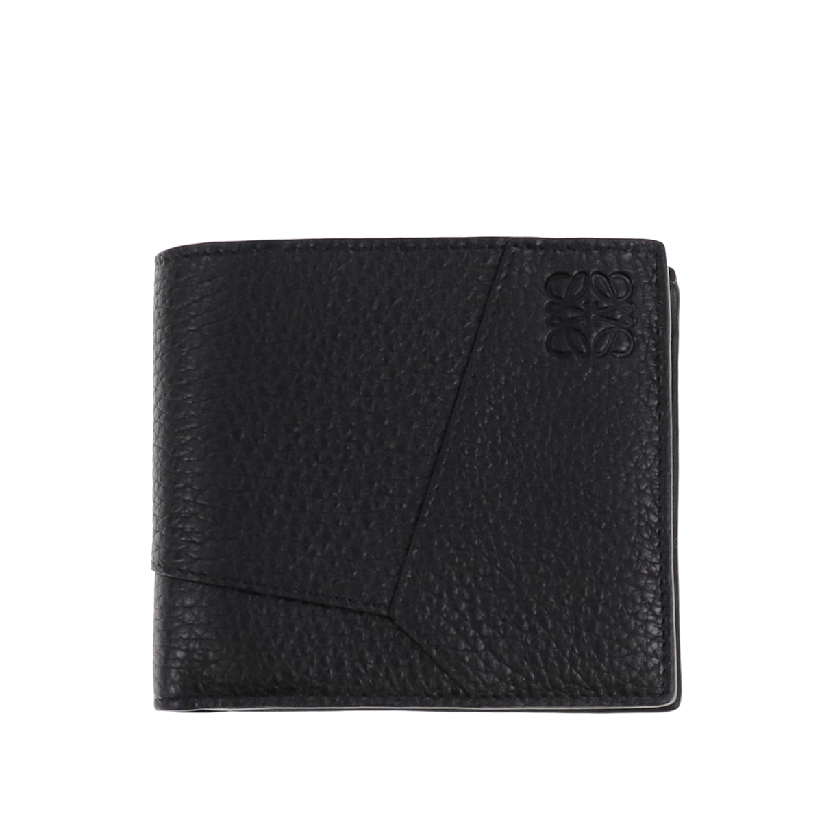 LOEWE ロエベ FW26 PUZZLE EDGE BIFOLD COIN WALLET / BLK - NUBIAN