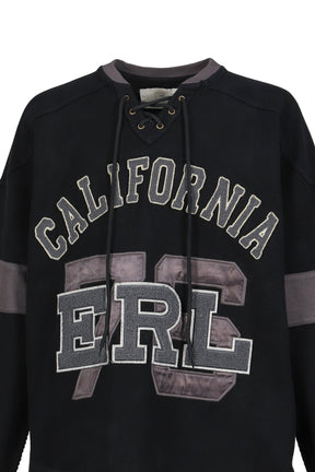 LACED HOCKEY JERSEY KNIT / BLK