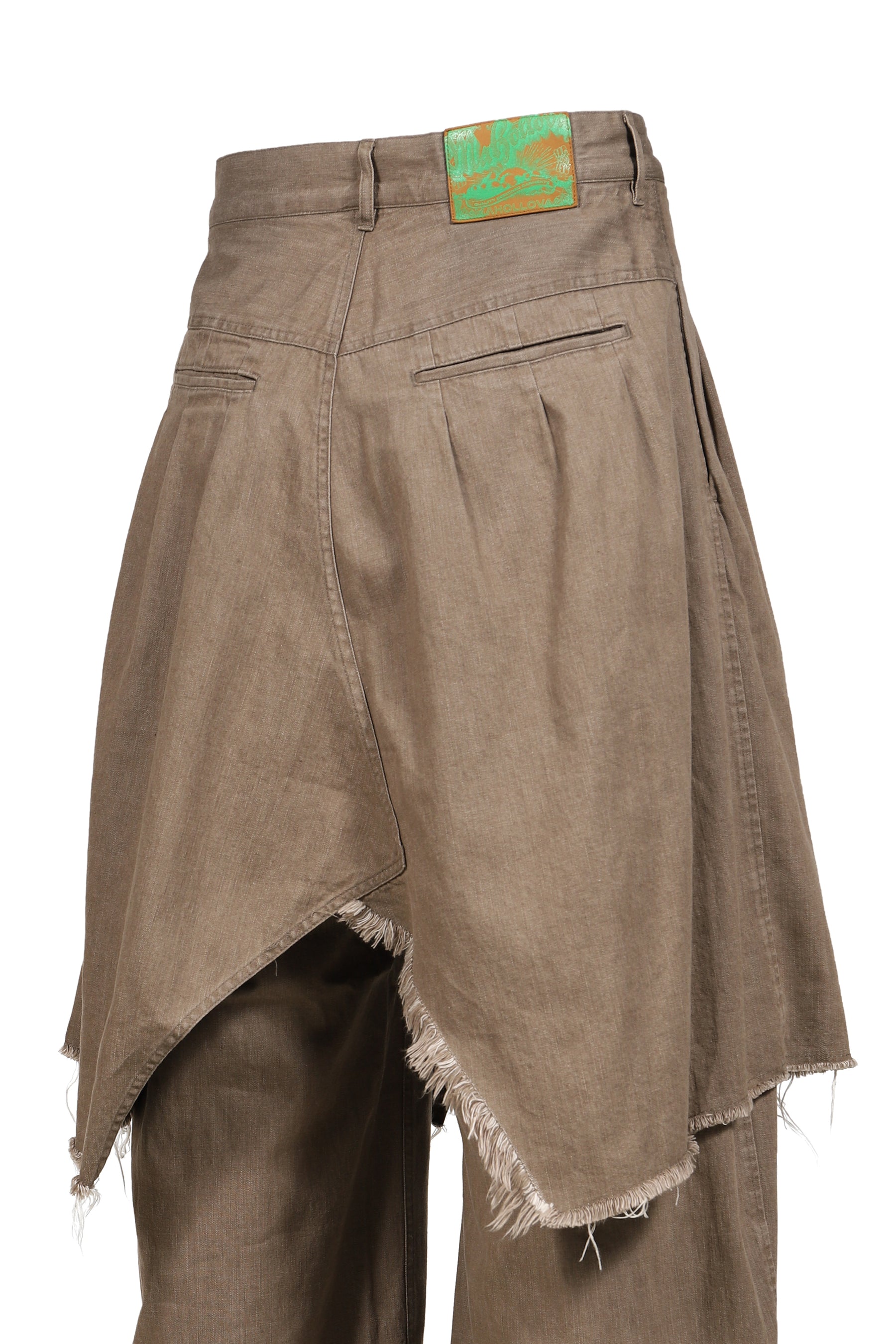 PAPUSZA DRAPE DENIM TROUSERS / BEI