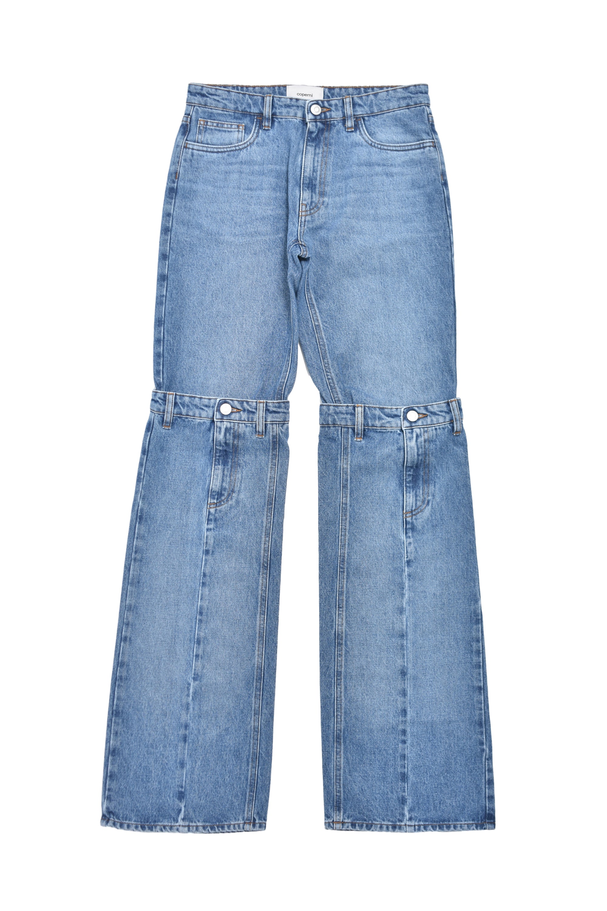 OPEN KNEE JEANS / BLU