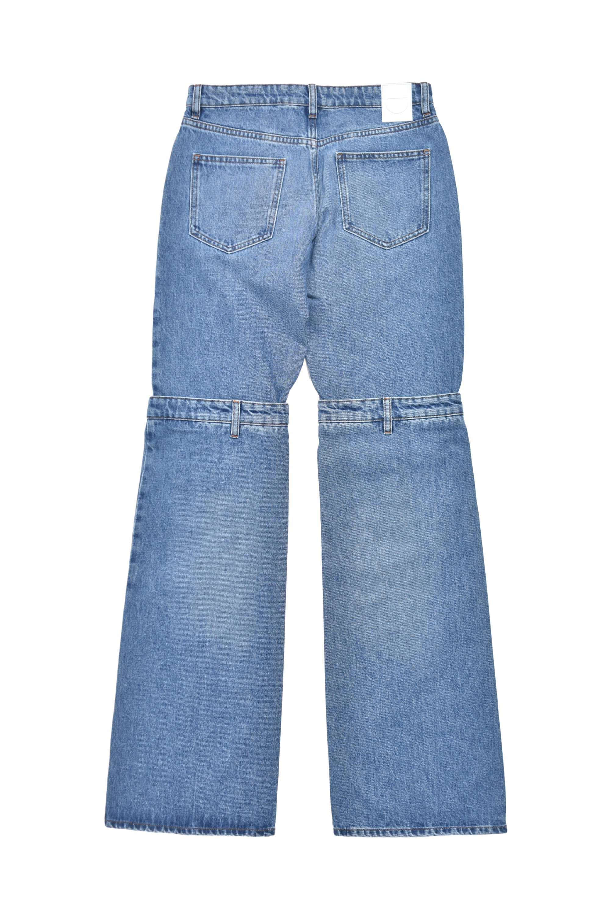 OPEN KNEE JEANS / BLU