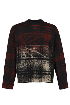 LOGO KNIT SWEATER / DARK BRW 