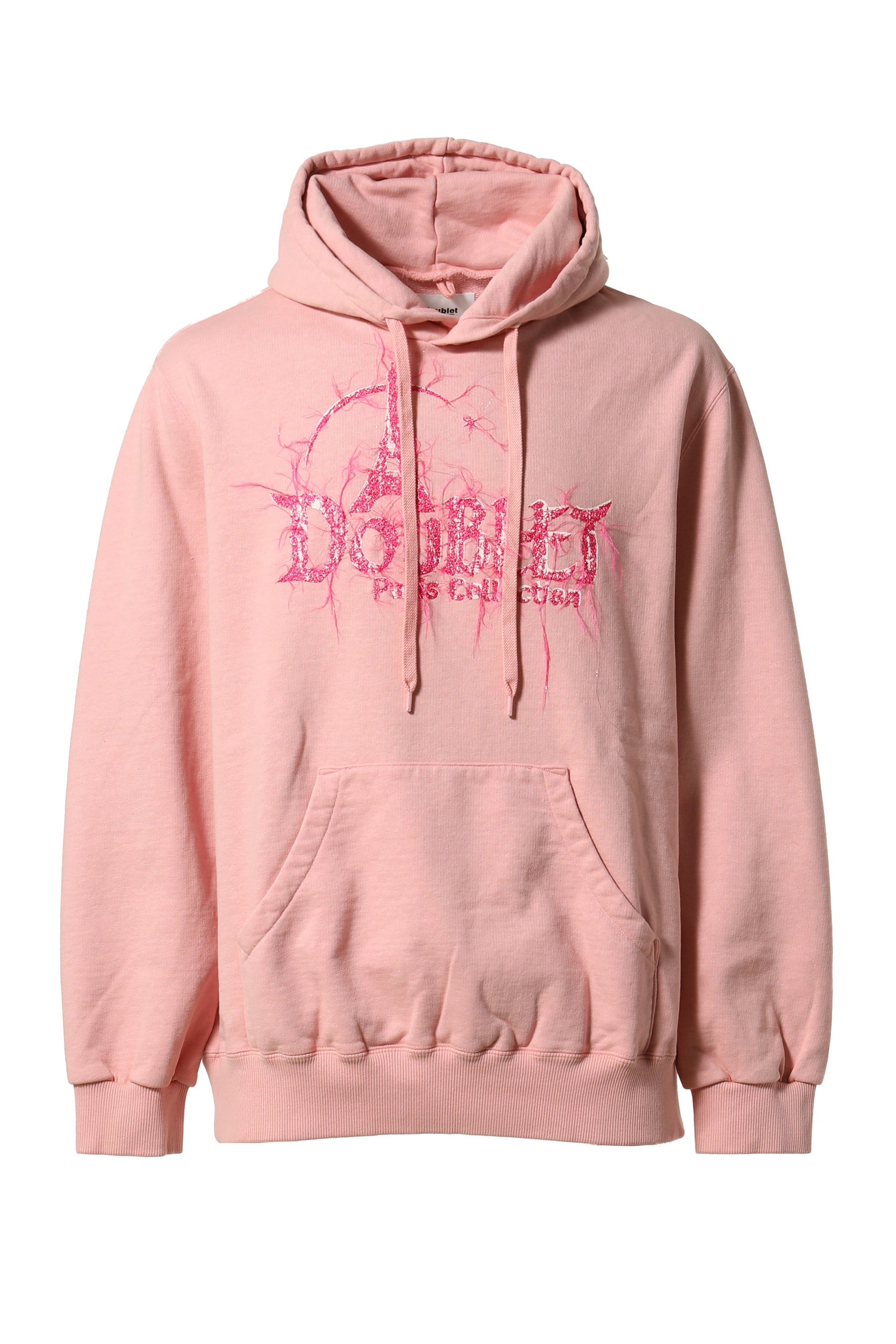 "DOUBLAND" EMBROIDERY HOODIE / PINK