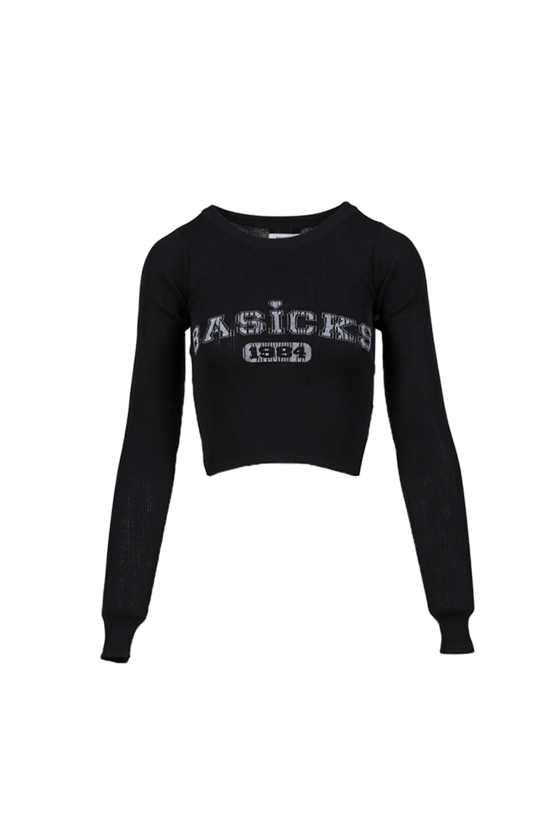 BASICKS RIB FOOTBALL KNIT / BLK