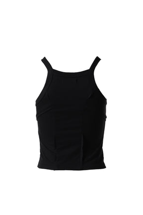 PLICATE TANK TOP / BLK