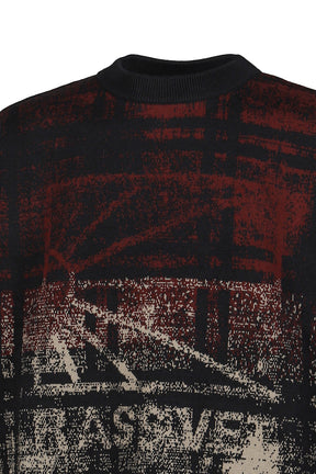 LOGO KNIT SWEATER / DARK BRW 