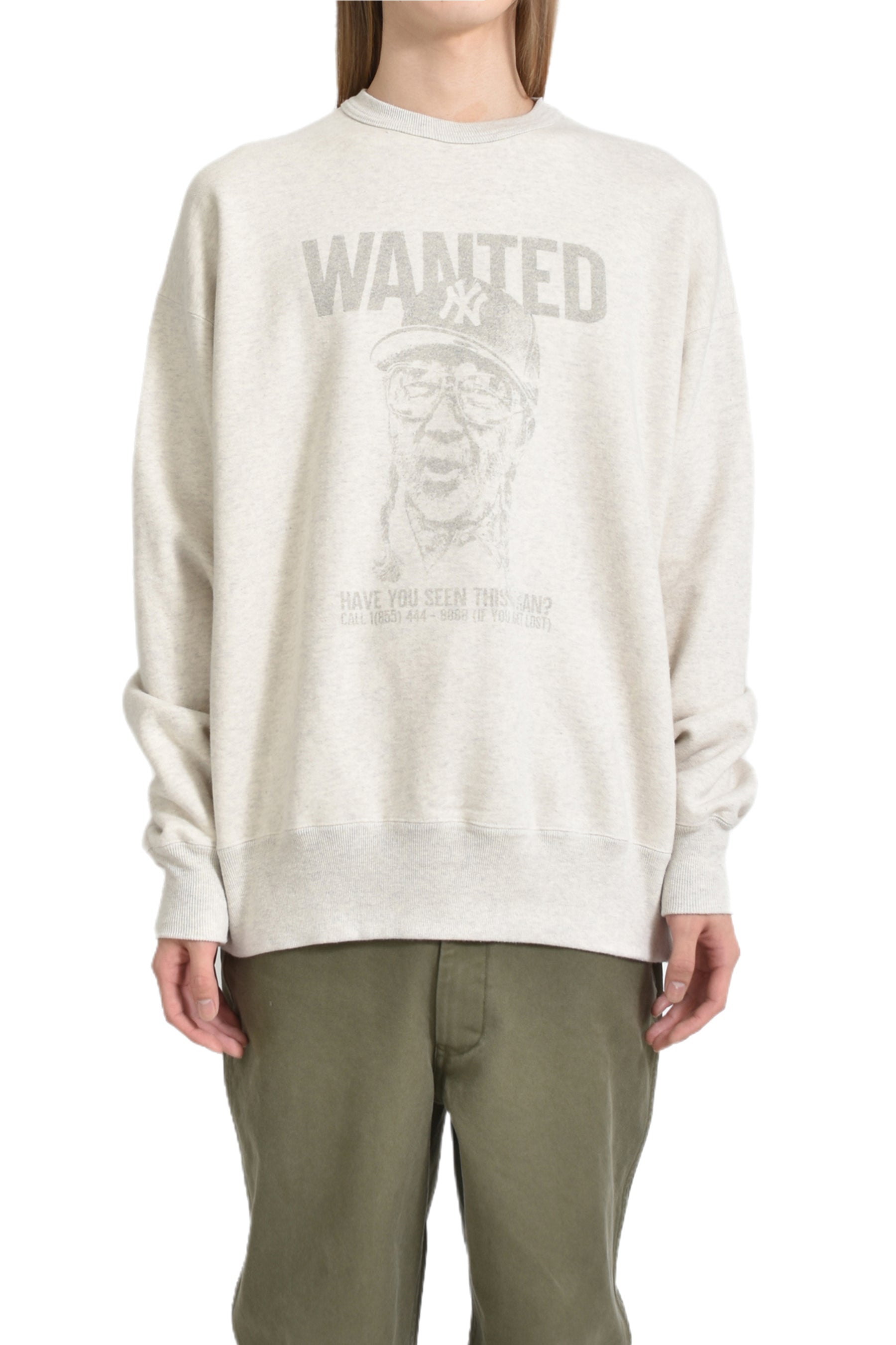 PRINTED CREW NECK "WANTED" / OAT