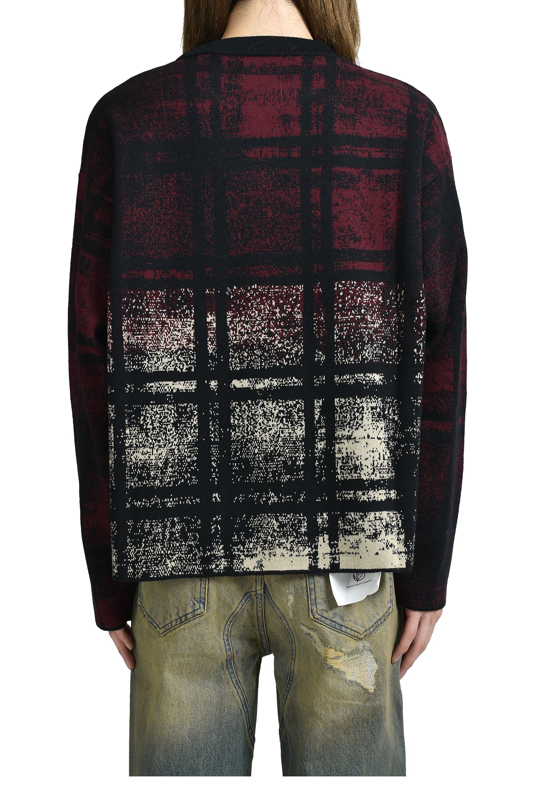 LOGO KNIT SWEATER / DARK BRW 