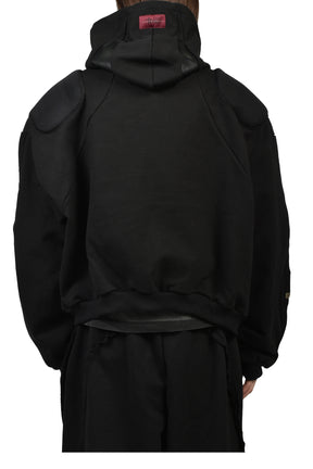 SKOOT PADDED HOODIE / BLK