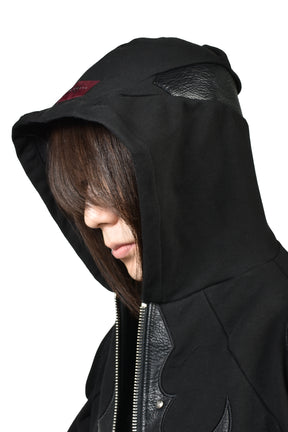 SKOOT PADDED HOODIE / BLK